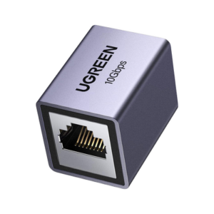 Acoplador Ethernet RJ45 / 10Gbps / Blindado STP / Cat8-Cat5 / 100m (328 ft) / Aleación de Aluminio