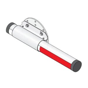 Brazo de Barrera Vehicular / Aluminio 14 ft (4.26 m) / Rotación 90° en 1.5 s / Sin Iluminación / Compatible Barreras 1601 y 1603