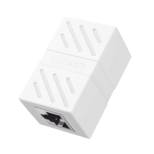 Acoplador Ethernet / 10 Gbps / Cat7/Cat6A/Cat6/Cat5e / PoE / Ignífugo ABS / Blanco