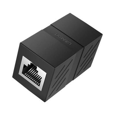 Acoplador RJ45 a RJ45 / 10 Gbps / 600 MHz / Cat7-Cat5e / Blindaje Metálico / 100 m (328 ft)
