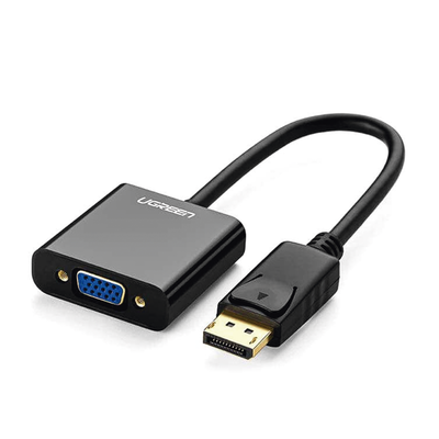 Adaptador DisplayPort a VGA / 1920x1200@60Hz / Chipset ANX9833 / Plug & Play / ABS Negro