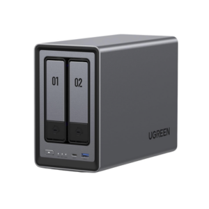 NAS 2 Bahías / Intel N100 4 Núcleos / DDR5 8 GB / SATA 48 TB / M.2 NVMe 16 TB / Ethernet 2.5G / HDMI 4K