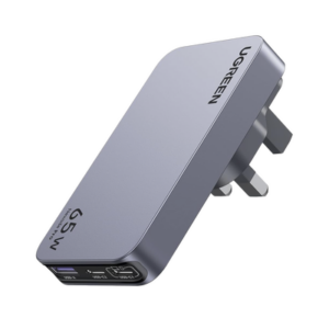Cargador Rápido GaN / 65W / 3 Puertos / PD 3.0 / PPS / QC 4.0 / 100-240V