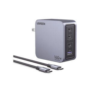 Cargador Rápido GaN / 160W Total / 4 Puertos / PD3.1 140W / PPS / UFCS / QC5 / PC 94-V0