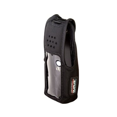 Funda Protectora / Nylon Resistente / Lazo para Cinto / Capuchón con Broches / Visor Frontal Transparente / Compatible NX-410K2 y NX-411K2