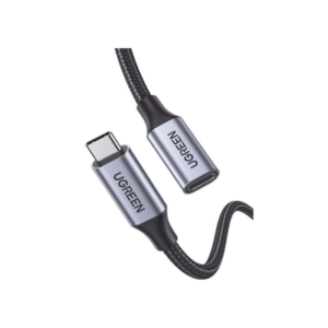 Cable Extensor USB-C Macho a Hembra / USB 3.1 Gen 2 / 10 Gbps / Carga 100W / Thunderbolt 3 Compatible / 1 m (3.3 ft) / Nylon Trenzado / Aluminio