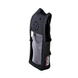Funda Protectora / Nylon Resistente / Lazo para Cinto / Capuchón con Broches / Visor Frontal Transparente / Compatible con Radios Portátiles ICOM