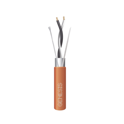 Cable de Comunicación / 1 Par 18 AWG / Blindado / Plenum / 305 m (1000 ft) / Naranja