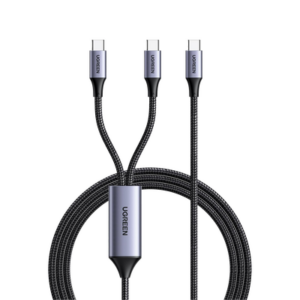 Cable USB-C a Y / 100W / PD3.0 / QC4.0 / 1.5 m (4.9 ft) / Nylon Trenzado / Aluminio