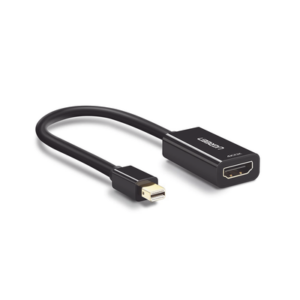 Convertidor Mini DisplayPort a HDMI / 4K@30Hz / Thunderbolt / Triple Blindaje Interno / Carcasa ABS / 25 cm (9.84 ft)