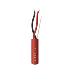 Carrete de Alambre 305 Metros / 2 x 16 AWG / Riser / Color Rojo / Tipo FPLR, CL3R, (UL) FT4 / Para Aplicaciones  en Sistemas de Detección de Incendio y Sistemas de Evacuación.