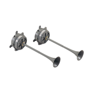 Bocina resonante / 120 Vca / 105 dBA a 10 m / IP65 / Ciclo 5 min ON/OFF / Gris