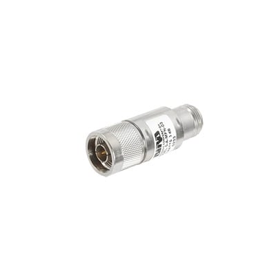 Atenuador en Línea / 3 dB / 5 W / DC-4 GHz / N Macho-Hembra / IP67 / 2.5' (64 mm) Largo