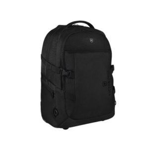 Mochila VX Sport EVO con Ruedas, Mango Telescópico y Correas al Hombro. Fabricada en Poliéster Negro repelente al Agua. Backpack on Wheels.