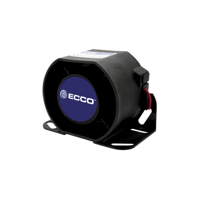 Alarma de Reversa Vehicular / 112 dB(A) / 12-36 VDC / Carcasa de Acero / Sellado Epoxi / 5.7" de Ancho
