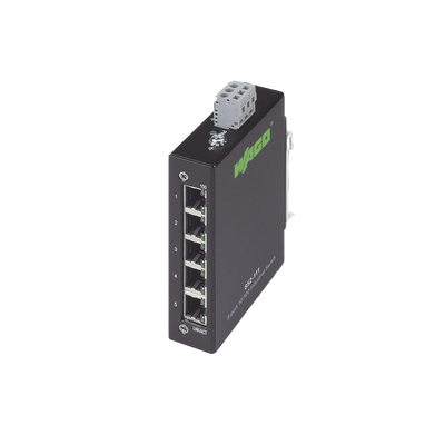 Switch Industrial ECO / 5 Puertos Gigabit 10/100/1000 Mbps / Auto-MDI/MDI-X / Tabla MAC 8000 Direcciones / Riel DIN / IP30 / -40°C a +70°C (-40°F a +158°F)