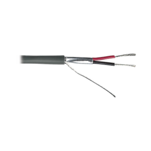 Cable para Alarma / 2x18 AWG / Blindado / Riser CMR / 305 m (1000 ft) / Gris