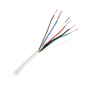 Cable para Control de Acceso / 6x20 AWG / 152 m (500 ft) / Blindado / Riser / Blanco