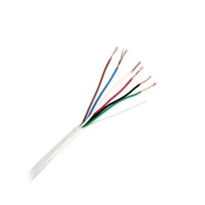 Bobina de Cable / 305 m (1000 pies) / 6 x 22 AWG / Cobre / CMR / Interior / Control de Accesos / Alarmas / Automatización / Interfonos
