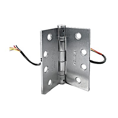 Bisagra Pasa Cables / 6 Conductores / 24V CC/CA 3A / Acero Inoxidable 4x4 pulgadas / 800,000 Ciclos / UL Incendios