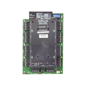 Controladora de acceso / 4 lectoras expandible a 8 / 30,000 usuarios / RS-485 y TCP/IP / 4 relés / Antipassback