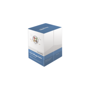 Bobina de 305 metros con 4 conductores de cobre trenzado calibre 20, aislamiento individual de FRPVC de alta calidad, cubierta exterior de PVC con protección anti-flama CM. Para aplicaciones de control de acceso