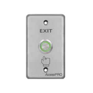 Botón de Salida con Aro Luminoso / Verde / IP65 / Aluminio / NO,COM,NC / 12-24 VCC