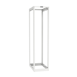 Rack de Cuatro Postes / 45 Unidades de Rack / Profundidad Ajustable 584.2 a 1066.8 mm (23 a 42 in) / Carga Estática 907.2 kg (2000 lbs) / Rieles Roscados #12-24 / Color Blanco