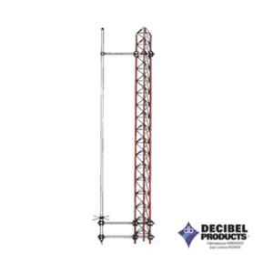 Montaje lateral / Ajustable 45-210 cm (1.5-6.9 ft) / Acero inoxidable / Diámetro 25.4-73 mm