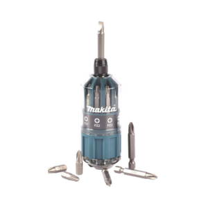 Desarmador manual / 18 puntas intercambiables / Phillips PH2-PH5 / Pozidriv PZ1-PZ3 / Planas SL4-SL6 / Acero cromado vanadio