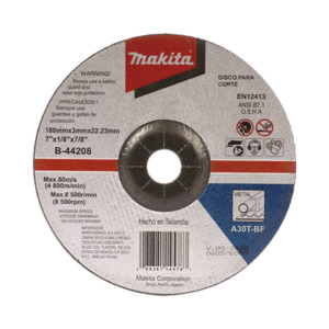 Disco de corte para metal / 7" (178 mm) / Velocidad máxima 80 m/s / Uso en metales duros