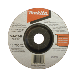 Disco abrasivo de desbaste / 4 1/2" eje 7/8" / Espesor 6 mm / Calidad estándar