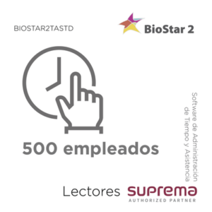Software de Administración de Tiempo y Asistencia / 500 Empleados / Horarios Fijos y Flexibles / Reportes Detallados
