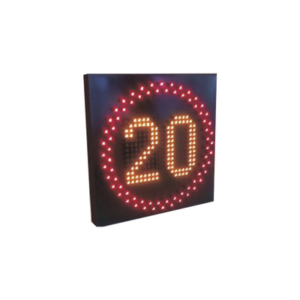 Pantalla LED para límite de velocidad / IP65 / Solar con batería / LTE 4G / 0.3 m (1 pie) a 6 m (20 pies) de alcance