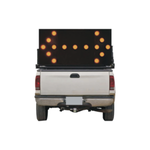 Tablero de señalización doble / LED ámbar / 1500x750x50mm / 12V DC / Visibilidad >300m / 4.92x2.46x0.16ft