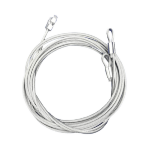 Cable para Puertas Seccionales / 1/8 Pulgada / 7 y 8 Pies / Izquierdo y Derecho / Residencial y Comercial / 20x8 Pies (6.1x2.44 m)