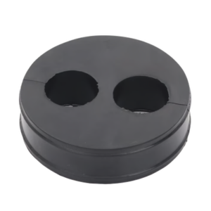 Inserto de Caucho / 2 Orificios 7/8 in / Diámetro Exterior 85 mm (3.34 in) / Grosor 25.4 mm (1 in) / EPDM / Sellado Hermético