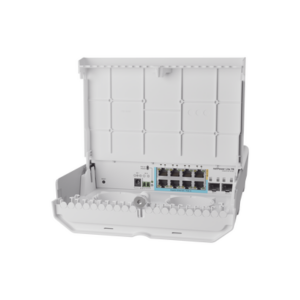 (CSS610-1Gi-7R-2S+OUT) netPower Lite 7R Switch Smart 7 puertos PoE Inverso Gigabit, 2 SFP+ 10G, para exterior