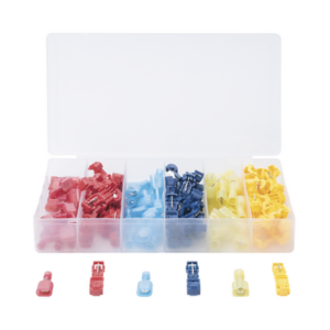 Kit Conectores T-Tap / 120 Piezas / 3 Calibres AWG / Cobre Estañado / Sin Corte de Cables / -10°C a 70°C
