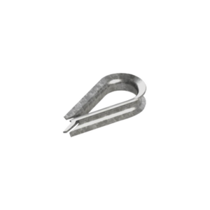 Guardacabos/cuello 1/4" acero con electro galvanizado.