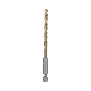 Broca hexagonal / 3/16" (4.8 mm) / TiN / HSS / Punta 135° / Vástago 1/4" / 4-7/32" (107.2 mm)