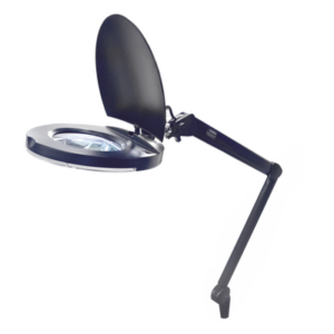 Lámpara de Escritorio con Lupa / 5 Dioptrías / 2.25X / 80 LED SMD / 1860 Lux / Abrazadera G / Brazos Ajustables