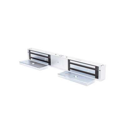 Chapa Magnética / Doble Puerta / 1200 lbs (500 kg) x 2 / LED Estado / Anti-Residual / 12/24 VCC