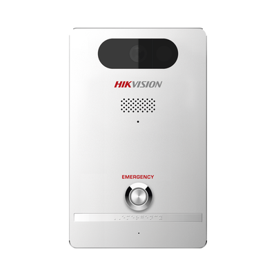 Estación de Alarma de Pánico IP / 4 Megapixel / IR 10 m (32.8 ft) / Audio Bidireccional / IP65 / IK10 / PoE / Entradas y Salidas de Alarma