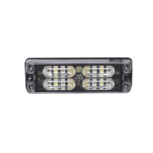 Luz de Advertencia LED de Montaje en Superficie / 12 LEDs de 1 W / 36 Patrones de Destello / IP67 / SAE Clase I / 0.5 Pulgadas de Profundidad
