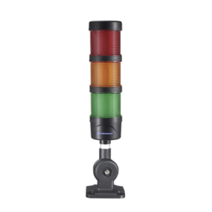 Torre LED Indicadora de Estado / 3 Niveles / Rojo Ámbar Verde / Buzzer 85 dB / 24 VCD / IP53