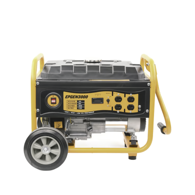 Generador a Gasolina / 3,000 W / 7 HP / 110 Vca / Arranque Manual / 15 L / 10 h Continuas / 96 dB(A)