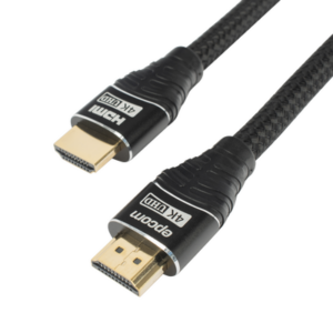 Cable HDMI / 1m (3.28 ft) / 18Gbps / 4K@60Hz / 24K Oro / 30AWG / 7.3mm / Redondo