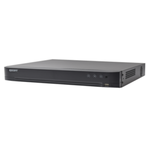 DVR 32 Canales TurboHD + 8 Canales IP / 5 Megapixel Lite - 3K Lite / Acusense (Evita Falsas Alarmas) / Audio por Coaxitron / 2 Bahías de Disco Duro / H.265+