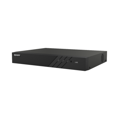 DVR Pentahíbrido / 24 Canales / 16 TURBOHD + 8 IP / 8 Megapixel (4K) / Audio Bidireccional / Reconocimiento Facial / 2 Bahías HDD / H.265+